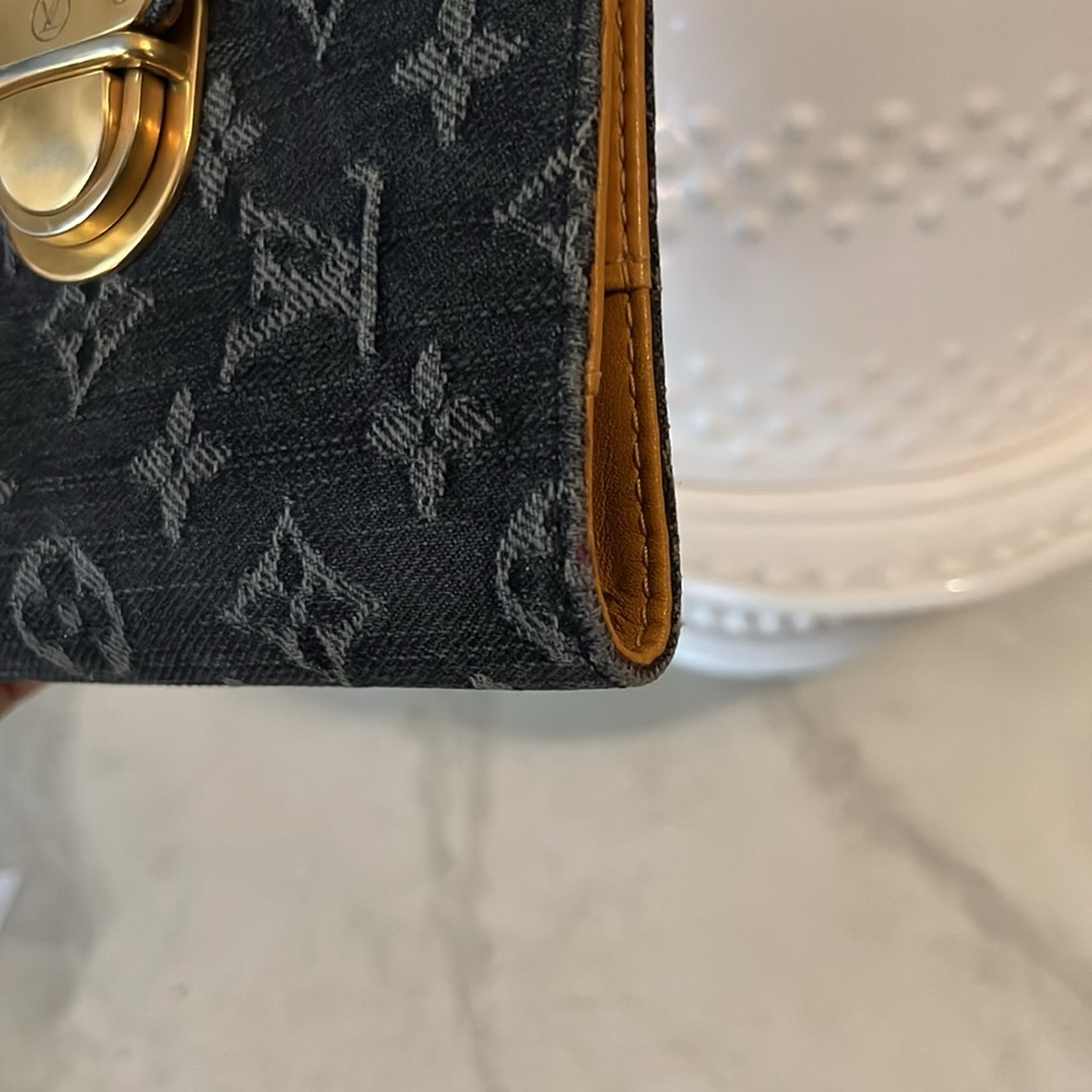 🦋RARE🦋Louis Vuitton Denim Monogram PM Agenda - Picture 7 of 11